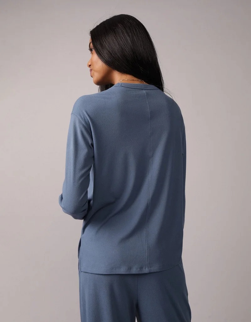 American Eagle AE Plush Long-Sleeve T-Shirt